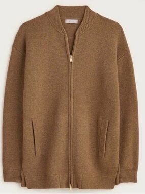 J. Crew Full-zip flight sweater-jacket